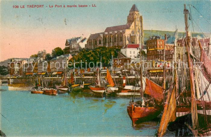 Le Treport Le Port a maree basse