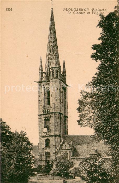 Plougasnou Le Clocher et l'Eglise