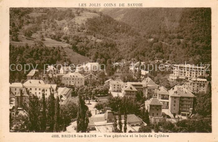 Brides-les-Bains Vue generale et la bois de Cythere