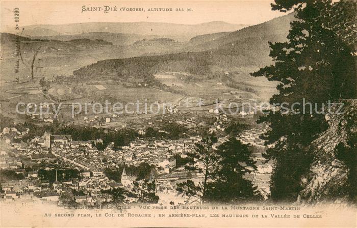 Saint-Die-des-Vosges Vue prise des hauteurs de la Montagne S