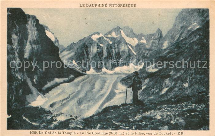 Pic Coolidge Le Col de la Temple et le Fifre vus de