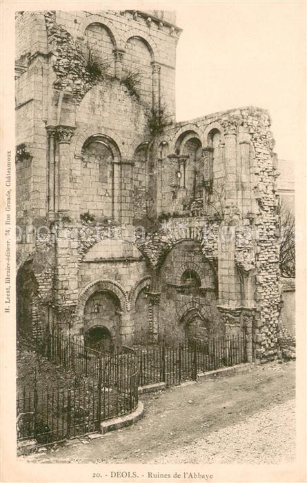 Deols Ruines de l'Abbaye