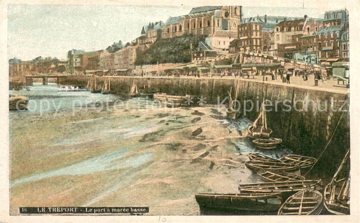 Le Treport Le port a maree basse