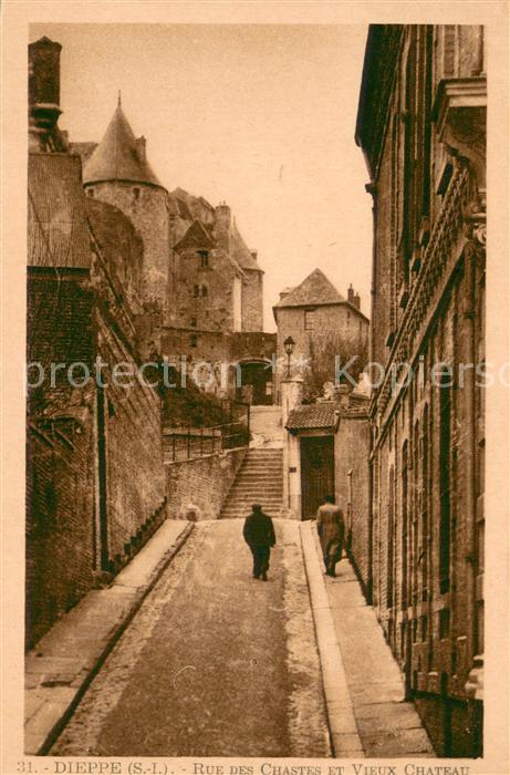 Dieppe 76 Rue des Chastes et Vieux Chateau