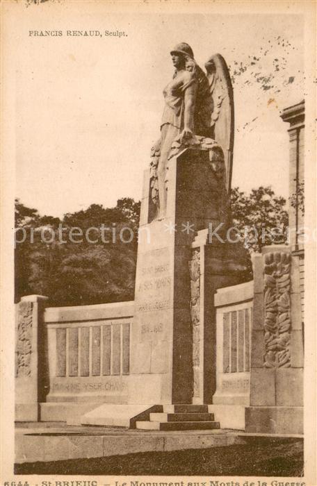 Saint-Brieuc Cotes-d Armor Le Monument aux Morts de la Guerre