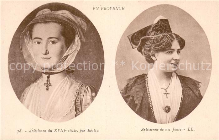 Arles Bouches-du-Rhone Arlesienne de XVIII siecle par Reattu Arlesiennede nos Jo