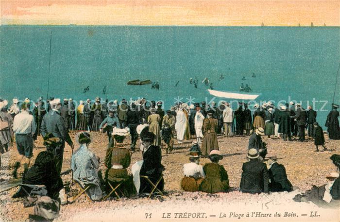 Le Treport La Plage a l’Heure du Bain