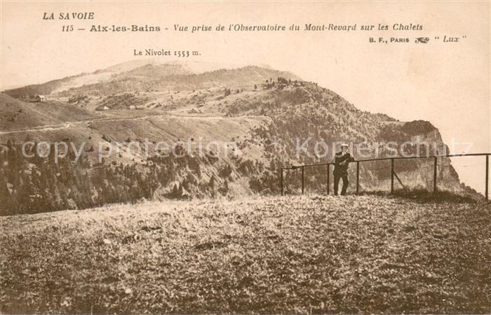 Aix-les-Bains Vue prise de l’Observatoire du Mont Revard sur les Chalets