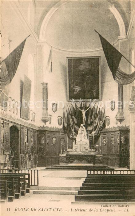 St-Cyr-l Ecole 78 Ecole de Saint Cyr Interieur de la Chapelle