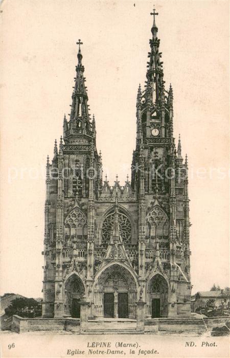 Lepine Eglise Notre Dame la facade
