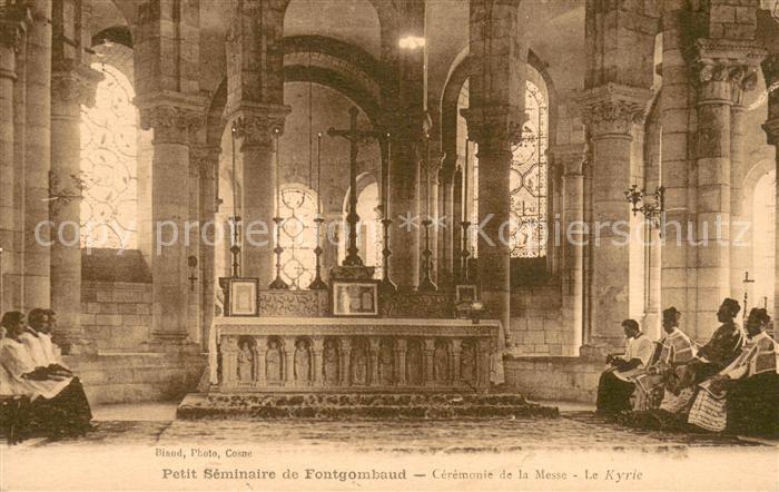 Fontgombaud Fontgombault Petit Seminaire Ceremonie de la Messe Le Kyrie