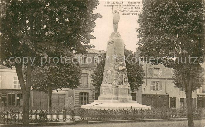 Le Mans Sarthe Monument commemoratif des Soldats de la Guerre 1914-18