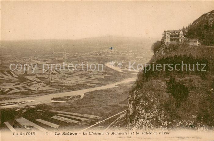Monnetier-Mornex Le Chateau de Monnetier et la Vallee de l'Arve
