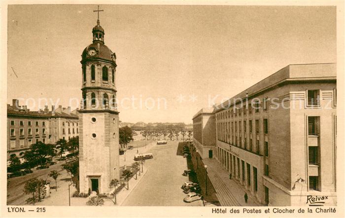 Lyon France Hotel des Postes et Clocher de la Charite