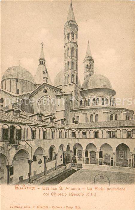 Padova Basilica San Antonio La Parte posteriore col Chiostro