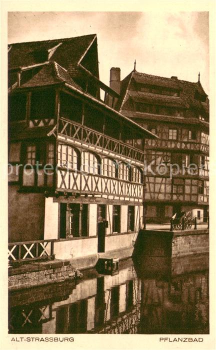 Alt Strassburg Pflanzbad Alte Fachwerkhaeuser
