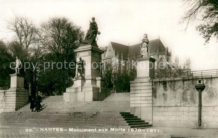Nantes Loire Atlantique Monument aux Morts 1870-1871 Kriegerden