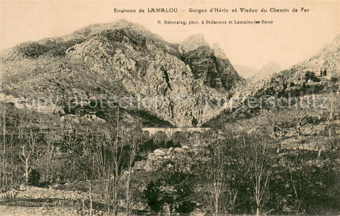 Lamalou-les-Bains Gorges d Heric et viaduc du chemin de fer