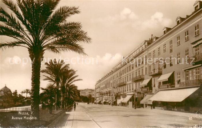 Nizza Avenue Masséna Serie Frankreich 2 Pyrenaeen Riviera Trinks-Bildkarte Reihe