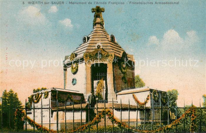 Woerth-sur-Sauer Monument de l'Armée Francaise Franzoesisches Armeedenkmal
