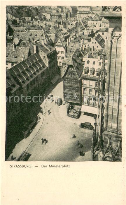 Strassburg Elsass Muensterplatz