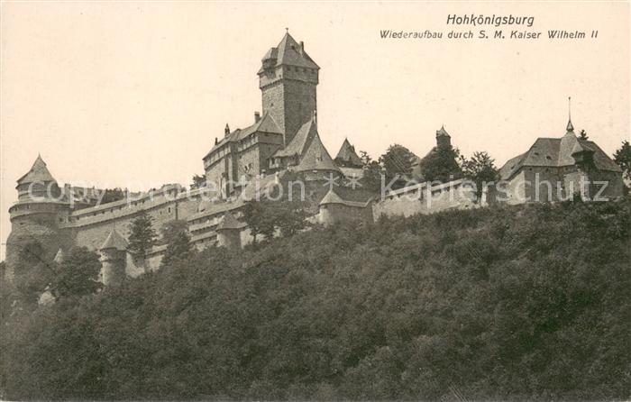 Hohkoenigsburg Haut-Koenigsbourg Burg Hohkoenigsburg Wiederaufbau durch S. M. Ka