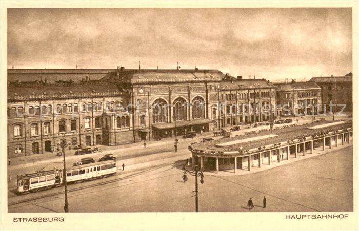 Strassburg Elsass Hauptbahnhof Strassenbahn