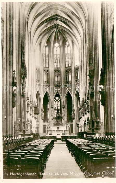 s Hertogenbosch Herzogenbusch Basiliek St. Jan Middenschip met Choor Basilika
