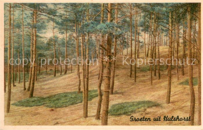 Hulshorst Heuvelrand in bos Kuenstlerkarte Serie 3