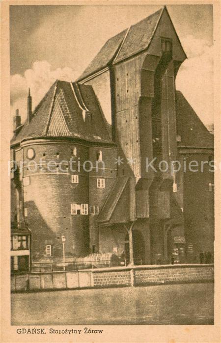 Gdansk Starozytny Zoraw Alter Kran