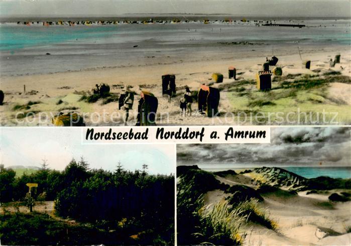Norddorf Amrum Strand Duenenlandschaft