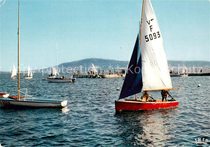 Balaruc-les-Bains Voiliers au port au fond Sète et le Mont Saint Clair