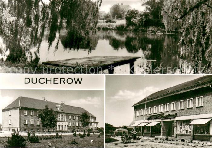 Ducherow Dorfteich Kaufhaus Kinderheim