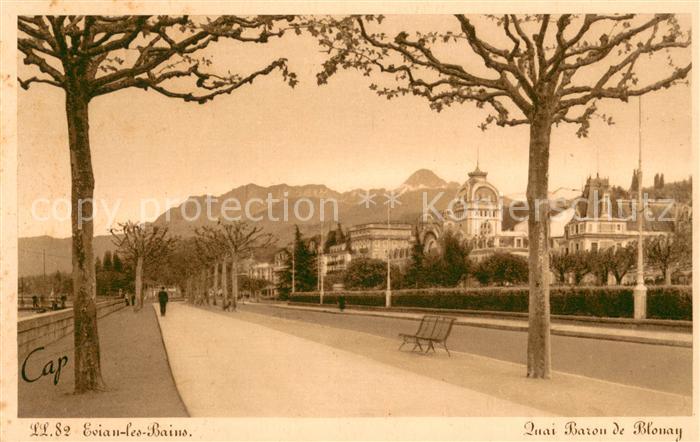 Evian-les-Bains Haute Savoie Quai Baron de Blonay