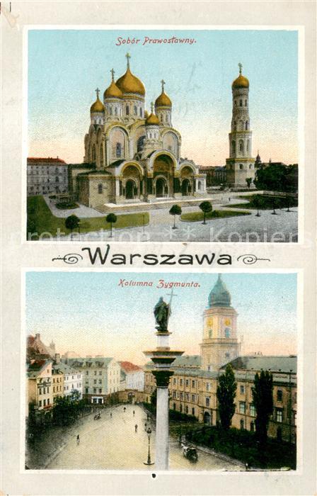 Warszawa Sobor Prawostawny Kolumna Zygmunta Feldpost