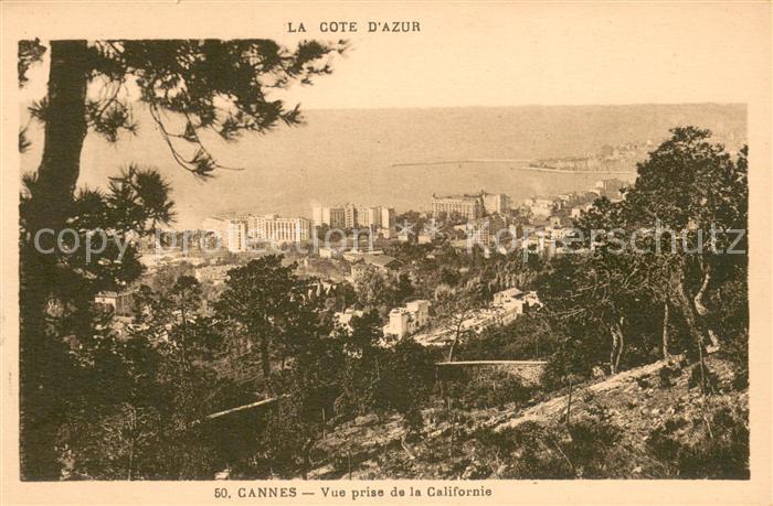 Cannes 06 Vue prise de la Californie Côte d Azur