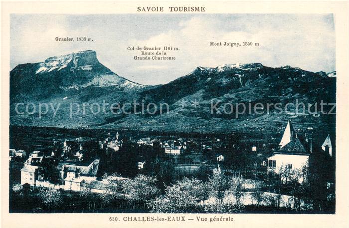 Challes-les-Eaux Vue Generale et les montagnes de la Savoie