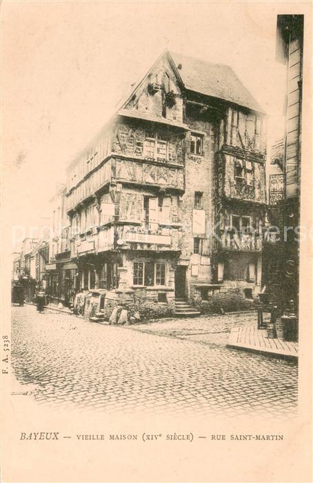 Bayeux Vieille maison XIVe siècle Rue Saint Martin