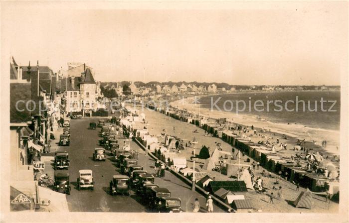 La Baule sur Mer Boulevard de l'Océan vue vers Pornichet prise de l Hôtel Adrian