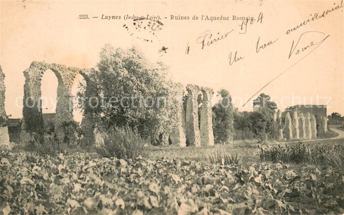 Luynes Indre-et-Loire Ruines de l'Aqueduc Romain