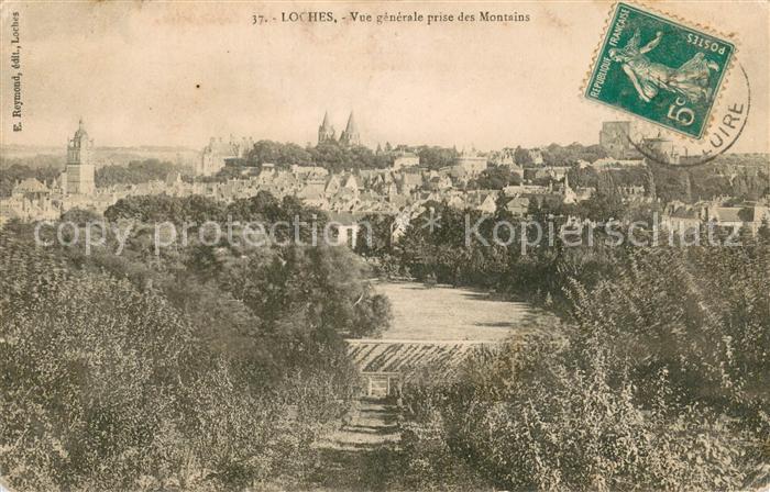 Loches Indre et Loire Vue Generale prise des Montains