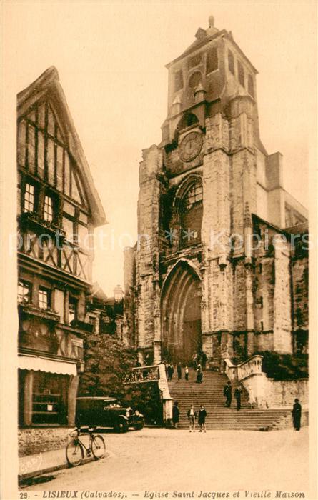 Lisieux Eglise Saint Jacques et vieille maison