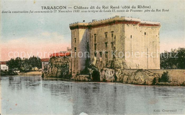 Tarascon 13 Chateau dit du Roi René côté du Rhône