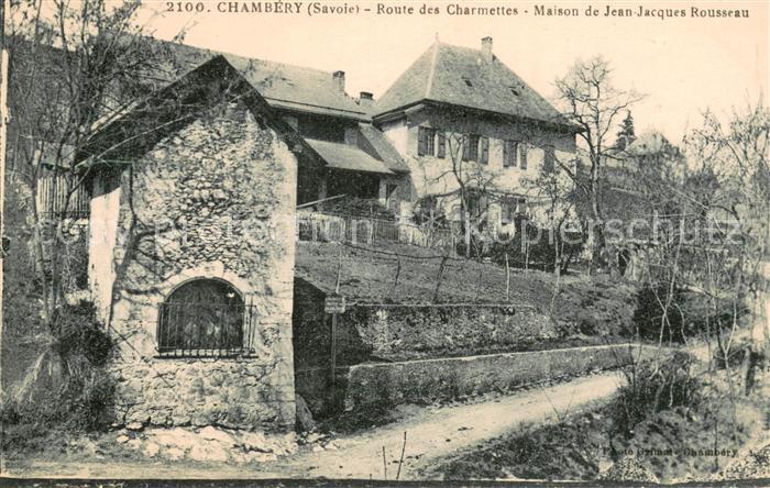 Chambery Savoie Route des Charmettes Maison de Jean Jacques Rousseau