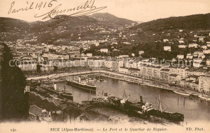 Nice 06 Le port et Quartier de Riquier