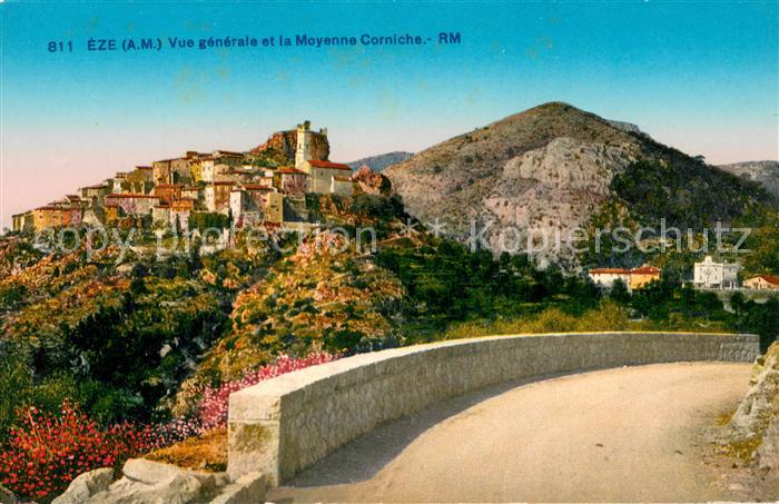 Eze 06 Vue Generale et la moyenne corniche