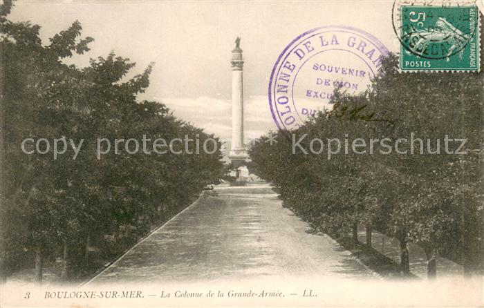 Boulogne-sur-Mer 62 La Colonne de la Grande Armée Stempel