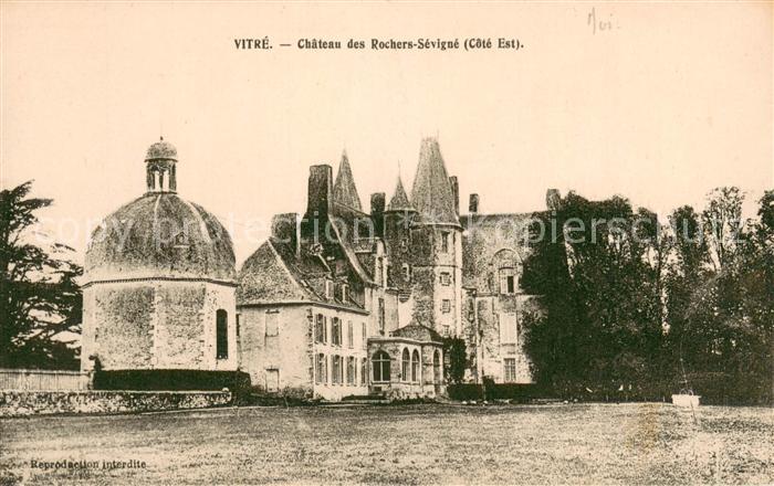 Vitre d Ille-et-Vilaine Chateau des Rochers Sévigné
