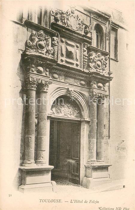 Toulouse Haute-Garonne Entrée de l Hôtel de Felzin