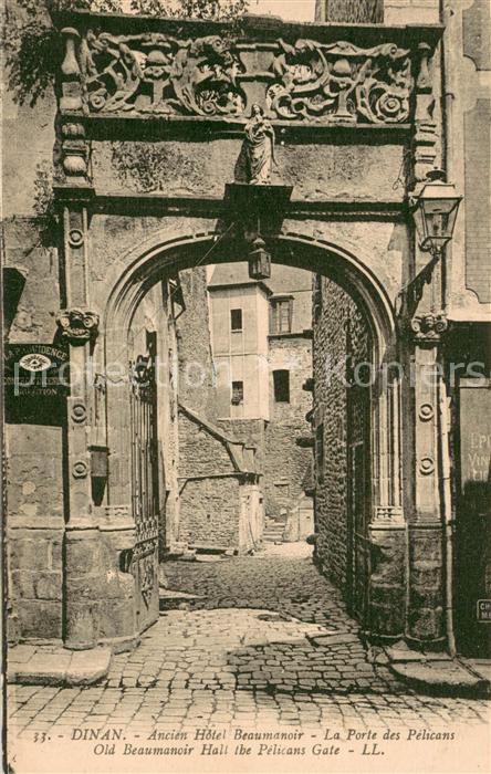 Dinan 22 Ancien Hôtel Beaumanoir La Porte des Pélicans
